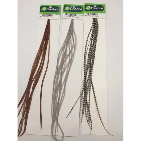 12 plumas colgadera Grizzly