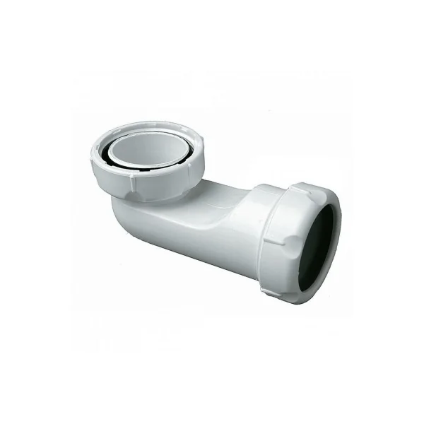 A-71 Codo extraplano con tuerca 1 1/2" x 40mm
