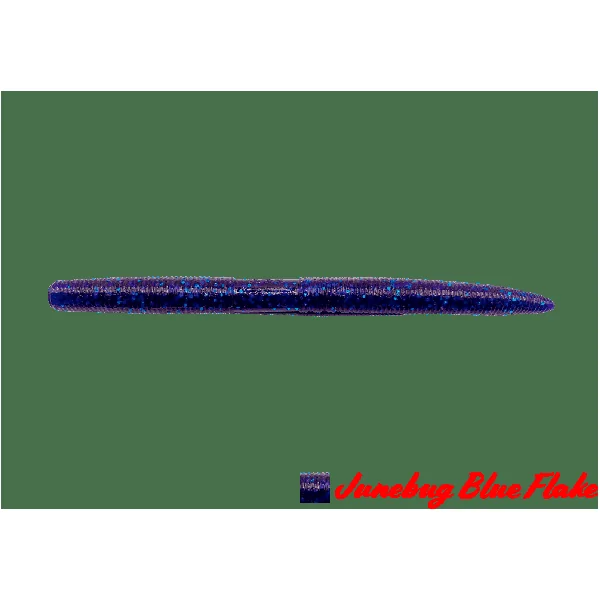 AGR Still Worm 5" - Junebug / Blue Flake