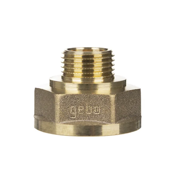 Alargadera latón reducida macho 3/8" x hembra 1/4"