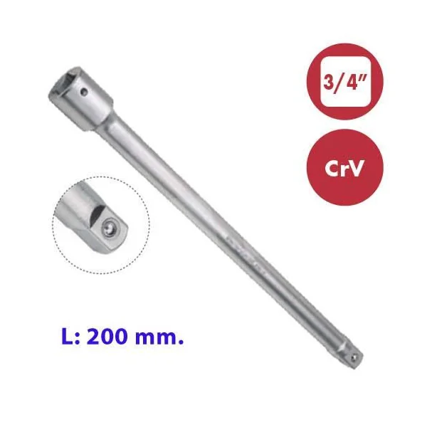 ALARGADOR 3/4" 200MM