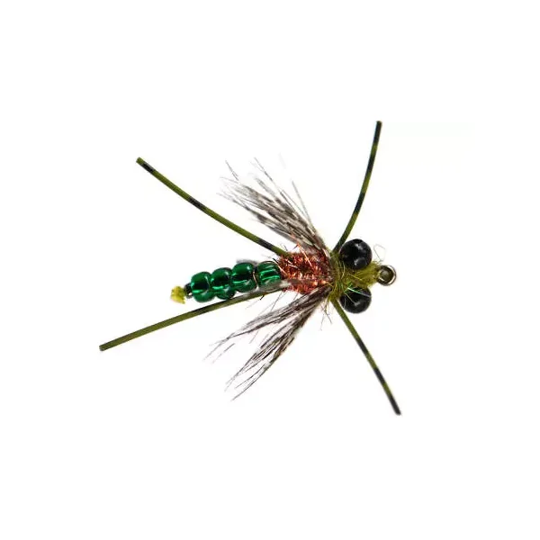 Ales Green Flexx Dragonfly Nymph mosca carpa - Imagen 2