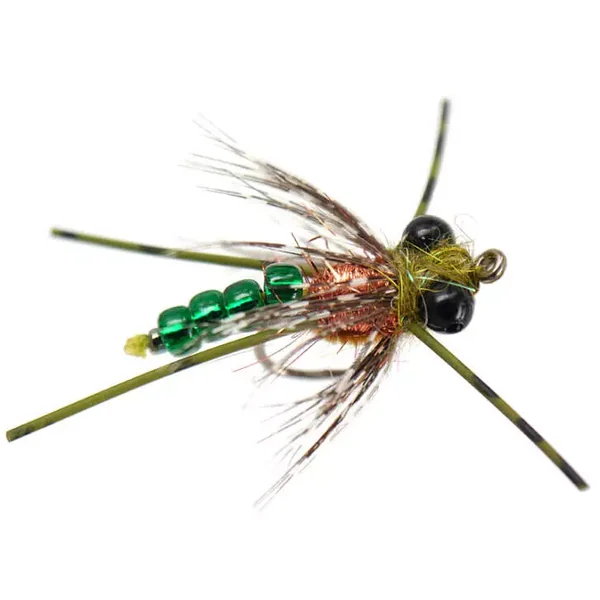 Ales Green Flexx Dragonfly Nymph mosca carpa - Imagen 3