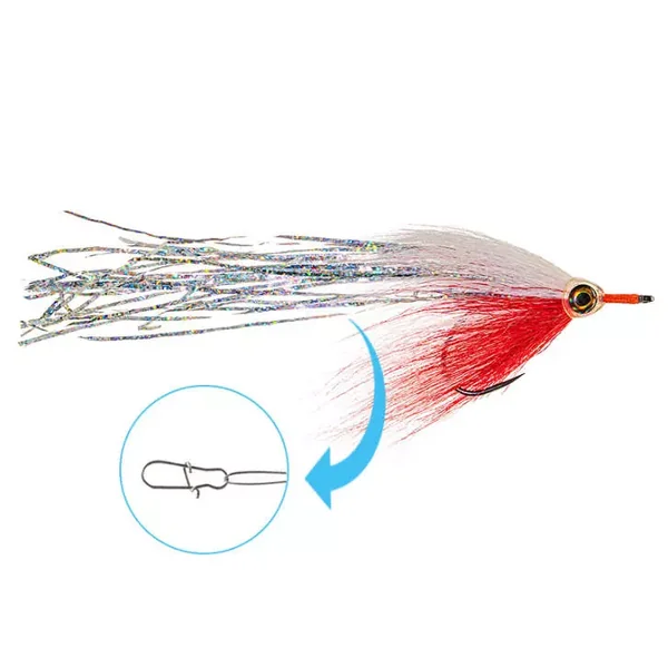 Ales Red White Stinger BL Plus - 20 cm streamer depredadores