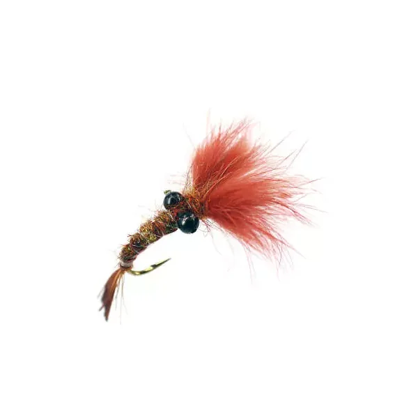 Ales Tiny Brown Realistic Crab mosca carpa