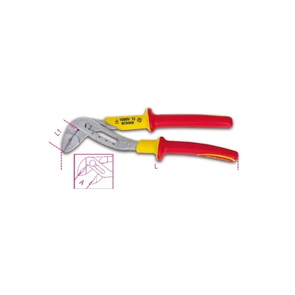 ALICATES MULTITOMA REGULABLES AISLADOS 1000V BETA REF.1048MQ