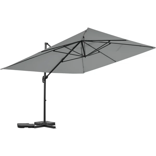 Aluminiowy parasol ogrodowy Sky 4" offset - 3 x 4 m - Szary