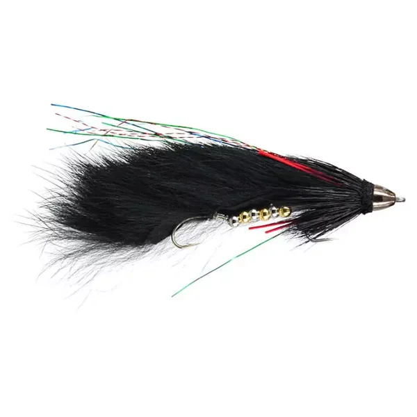 Articulated Black Wolvering streamer trucha