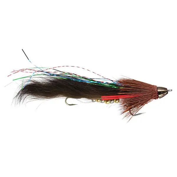 Articulated Brown Wolvering streamer trucha
