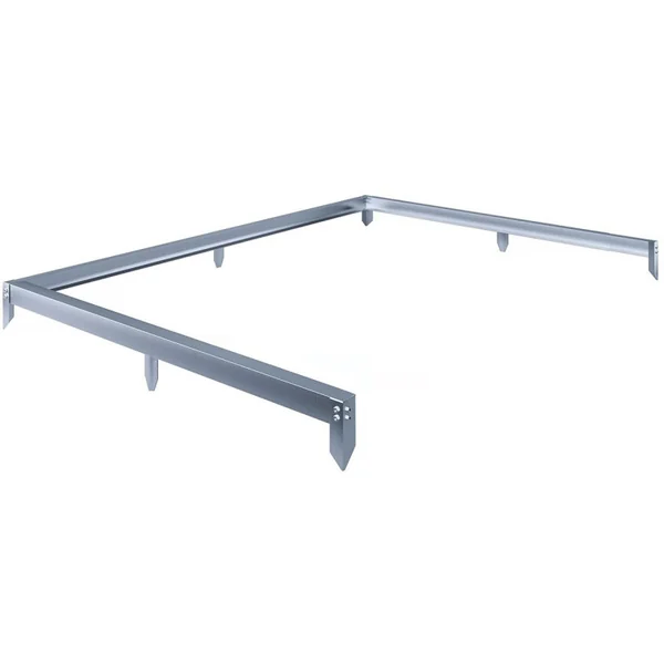 Base em aço galvanizado para estufa "Basilic" - 2,37 m² - Cinzento