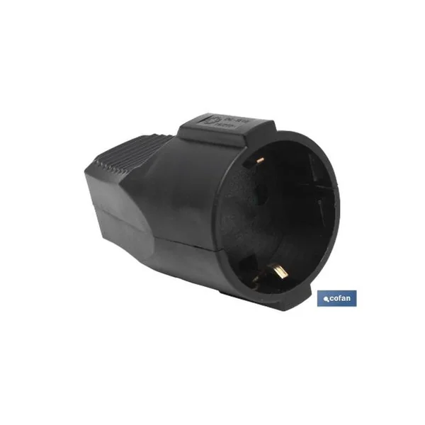 Base enchufe aerea negra (16a-250v)