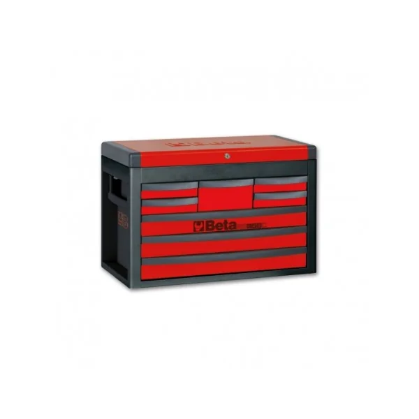 BAÚL PORTA HERRAMIENTAS PORTÁTIL CON 8 CAJONES RSC23C-R BETA ROJO
