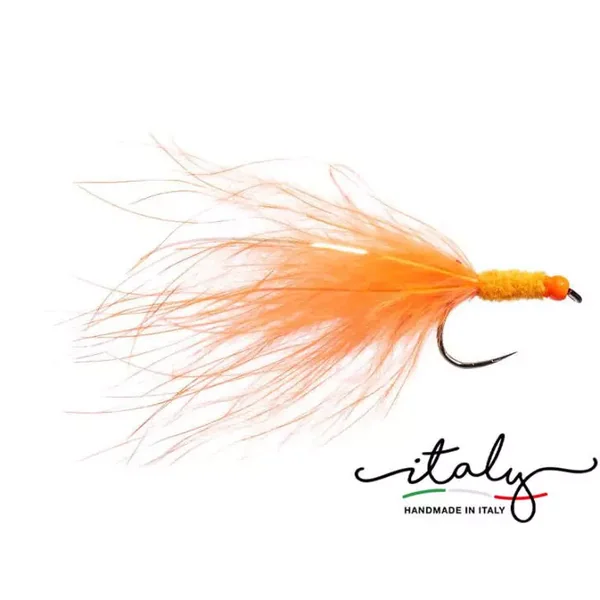 BH Competiton Wooly Bugger Fluo Orange BL streamer lago
