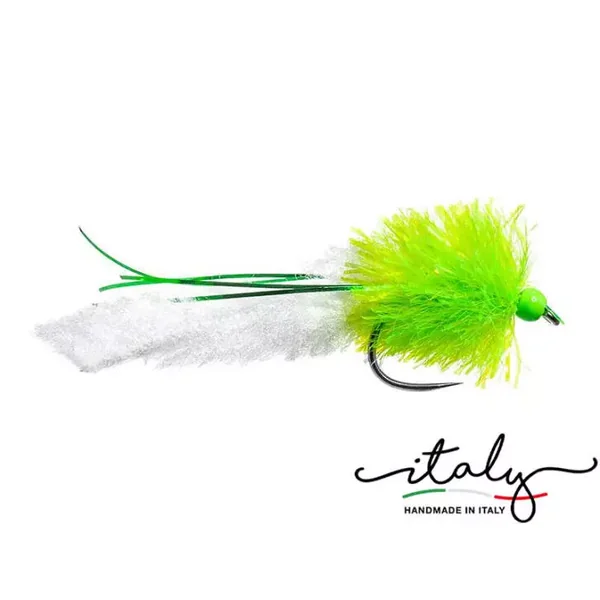 BH Eggstasty Plus Streamer White Chartreuse BL streamer lago