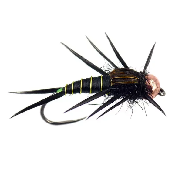 Black Elite Stonefly Nymph TG BL ninfa plecóptero
