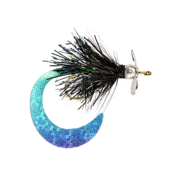 Black Wiggle Tail Monster streamer lago