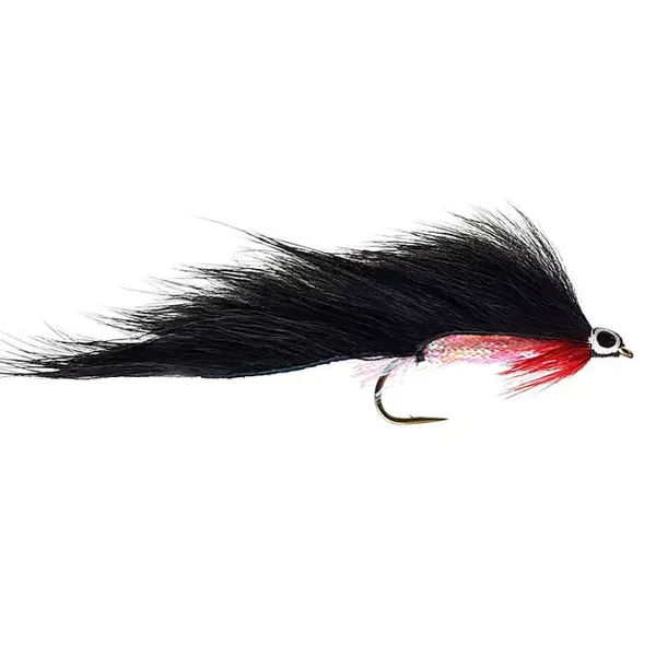 Black Zonker Red Throat streamer trucha