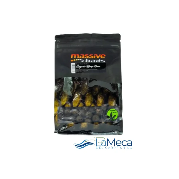 BOILIES ORGANIC HEMP 18MM 1KG MASSIVE BAITS