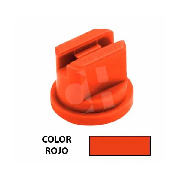 BOQUILLA RAJILLA PLASTICO 110ª ROJA
