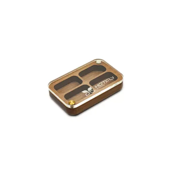 Caja de moscas hotfly NUTLUX MIDGE 4 GLASS
