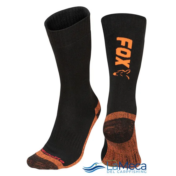 CALCETINES FOX NEGRO Y NARANJA