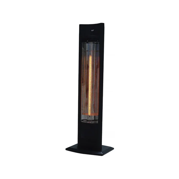Calefactor eléctrico radiante "Tornado" - 2000W - Negro