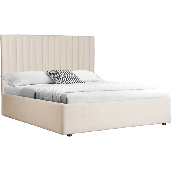 Cama com caixa "Mia" - 140 x 190 cm - Bege