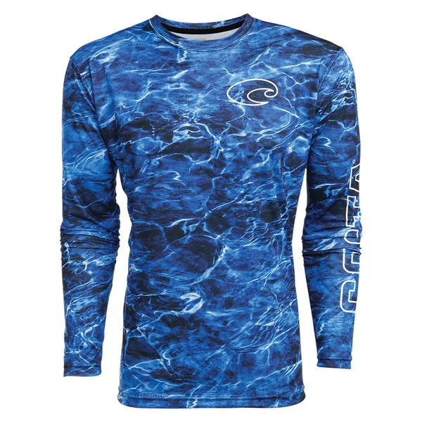 Camisa Costa Tech Crew Mossy Oak Elements camo azul