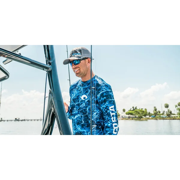 Camisa Costa Tech Crew Mossy Oak Elements camo azul - Imagen 2