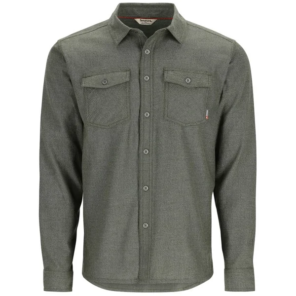 Camisa Simms Shoal Flannel verde riffle