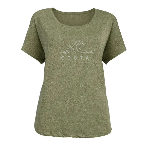 Camiseta Costa W's Crest verde militar