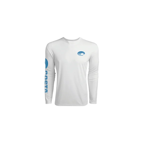 Camiseta de manga larga Costa Technical Crew white