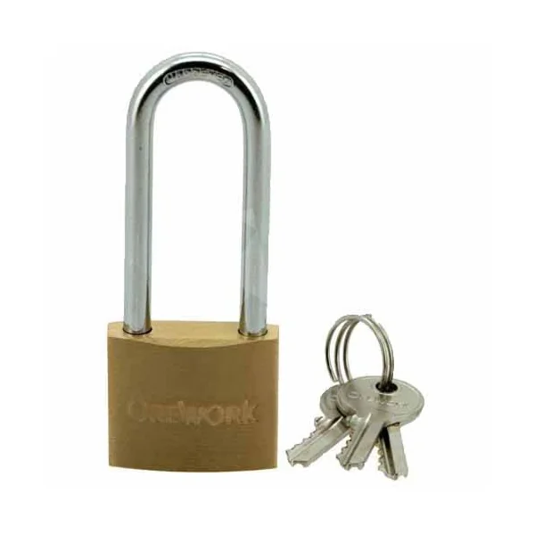 CANDADO LATON LARGO 32MM BLISTER