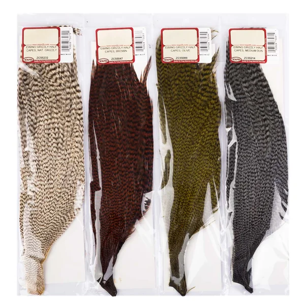 Capas Wapsi Ewing Half Grizzly Rooster Dryfly - Imagen 3