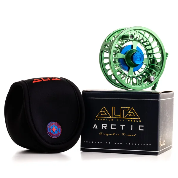 Carrete de mosca Alfa Arctic verde lima - Imagen 9