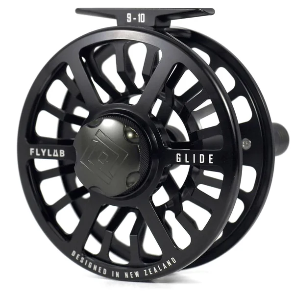 Carrete de mosca FlyLab Glide 9/10 black