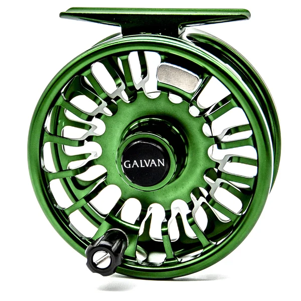 Carrete de mosca Galvan Torque verde