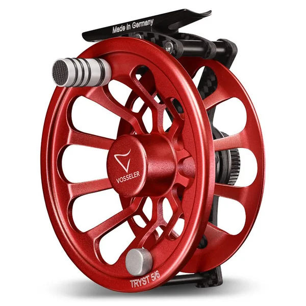 Carrete de mosca Vosseler Tryst Carbon rojo - Imagen 2