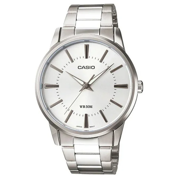 Casio Reloj Casual Correa De Acero Inoxidable Para Caballero Silver