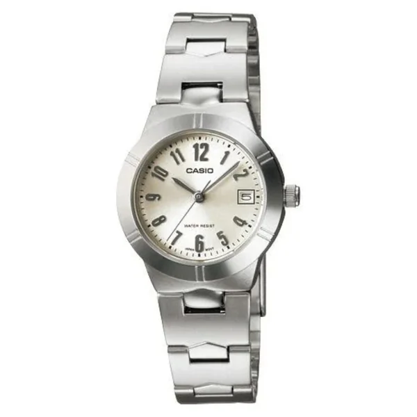 Casio Reloj Casual Correa De Acero Inoxidable Para Dama Silver