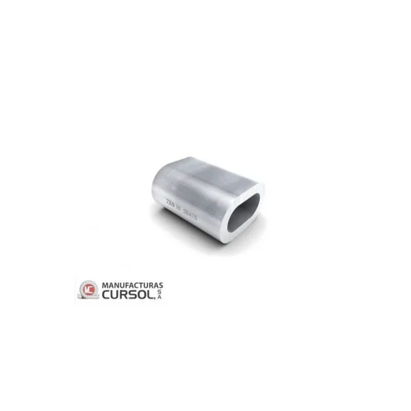 Casquillo aluminio para cable de 4mm
