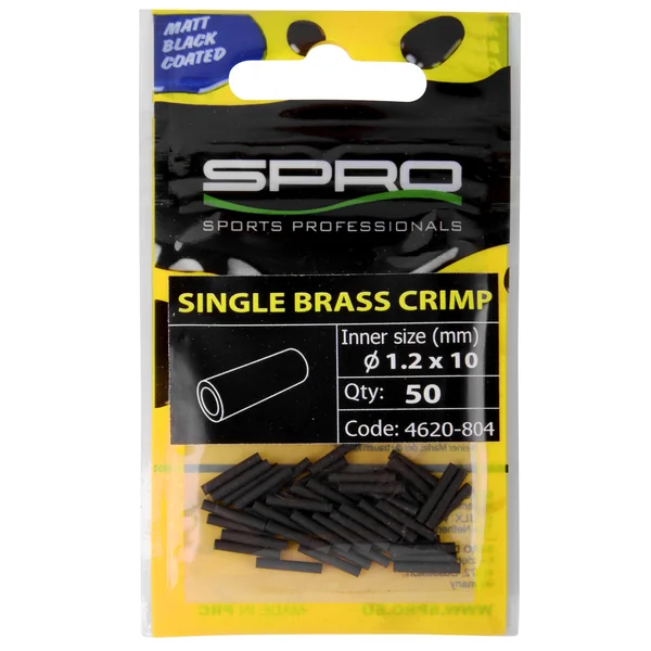 Casquillo Spro Single Matt Black Matte Black Single Crimp
