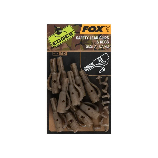 Clips de plomo camuflaje Edges + clavijas