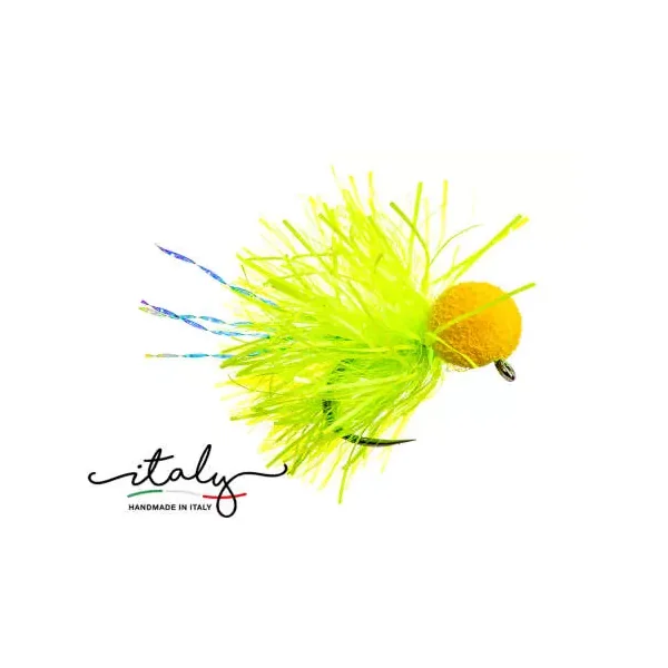 Clown Boobie Chartreuse mosca lago