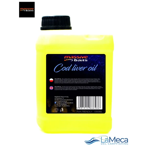 COD LIVER OIL 1L MASSIVE BAITS