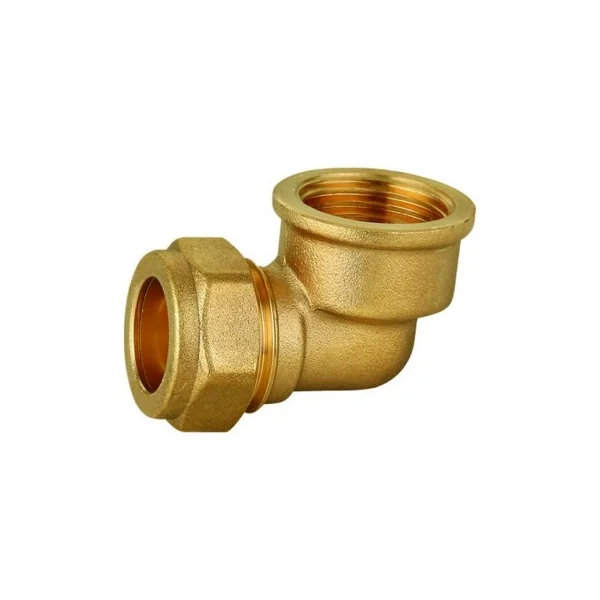 Codo compresión cobre rosca hembra 22 x 3/4"