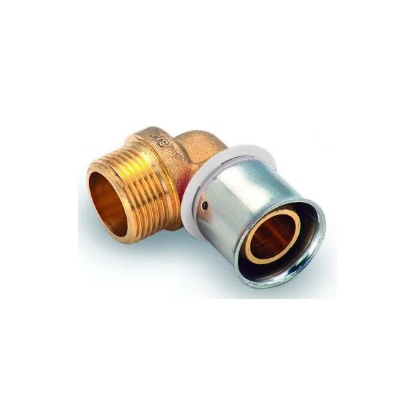 Codo multicapa prensar Macho 20 x 3/4"