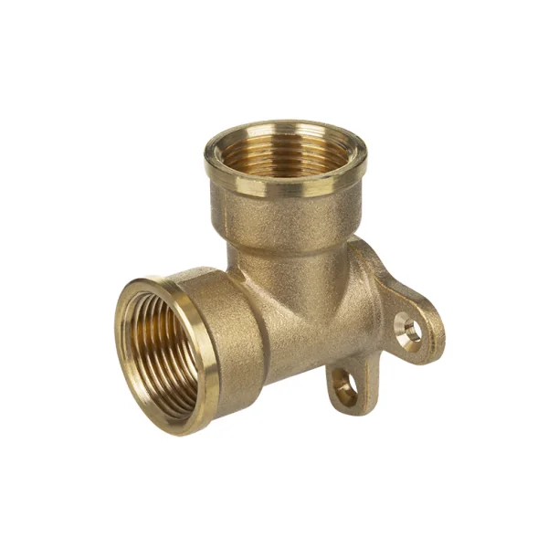 Codo placa latón hembra hembra 1/2"