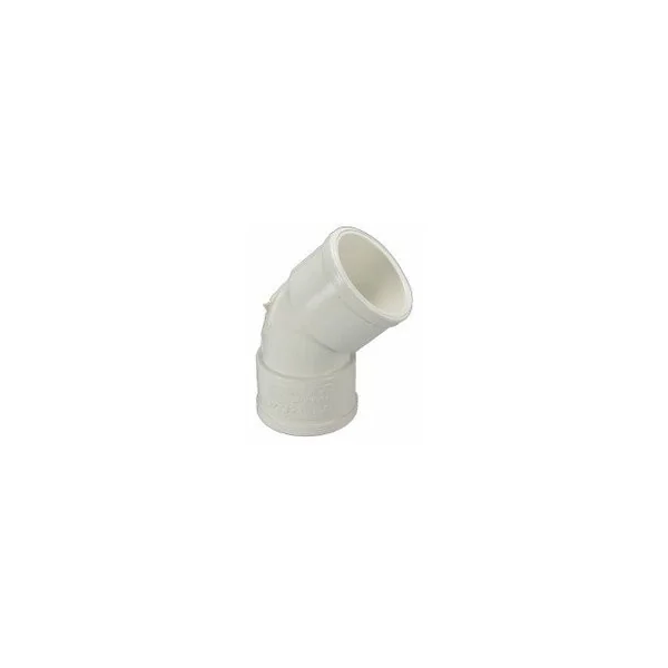 Codo pvc blanco hh 50 - 45º
