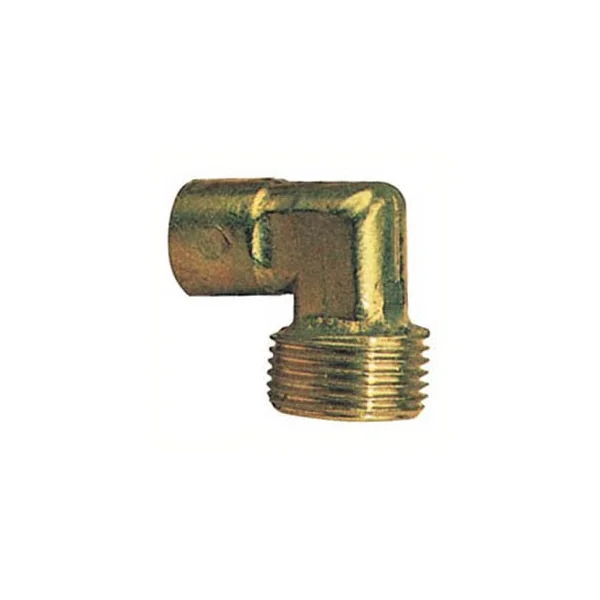 Codo rampa gas M20/150 x Ø12mm latón